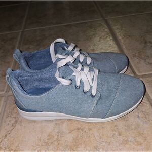 Bobs By Skechers Denim Sneakers Womans Size 7
